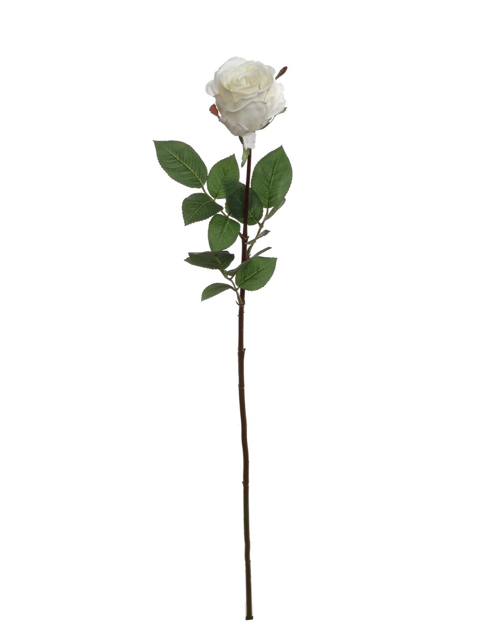 Box of 12: White Silk Rose Bud Stems - Elegant Faux Floral for Weddings, Bouquets & Home Decor, Floral Home by Artificial Flowers